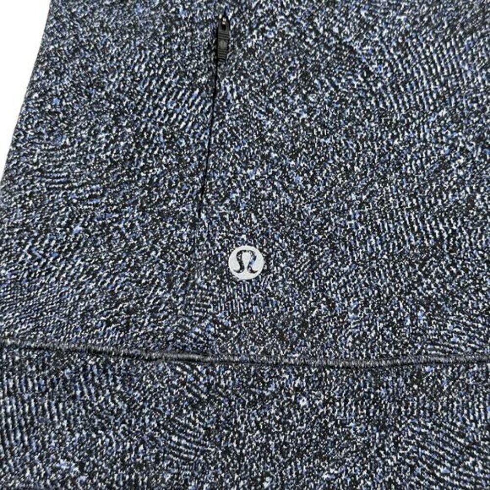 Lululemon Cypress Kiss Long Sleeve Fusion Jacquard Black Violet Viola Size 4 - Picture 4 of 5